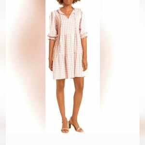 Nanette Lepore Pink Blush Gingham Dress Size 2